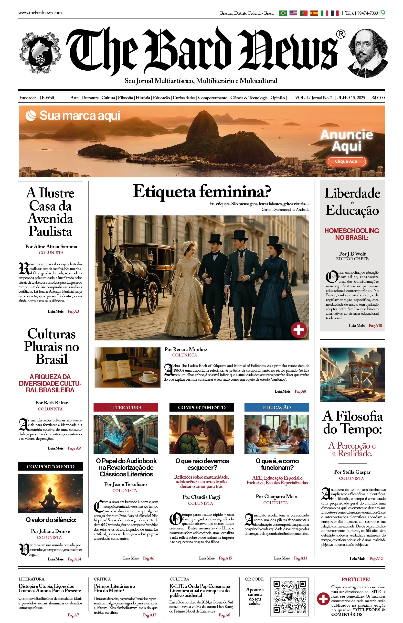 Edição de Julho e Agosto - Vol 1. Nº 2 - JulAgo/2025