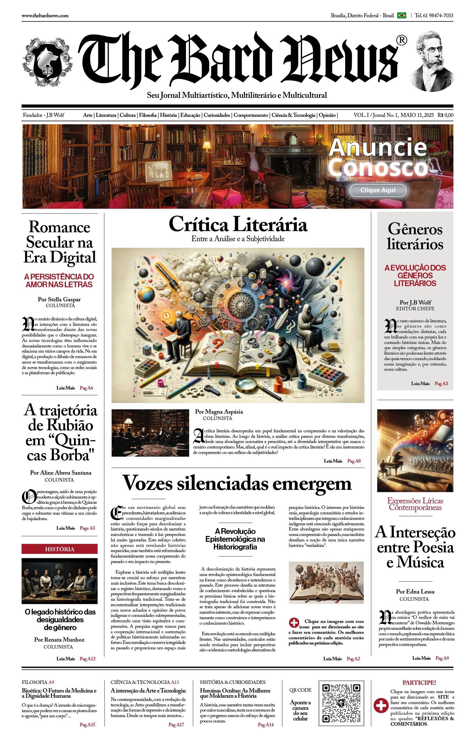 Edição de Maio e Junho - Vol 1. Nº 1 - MaiJun/2025