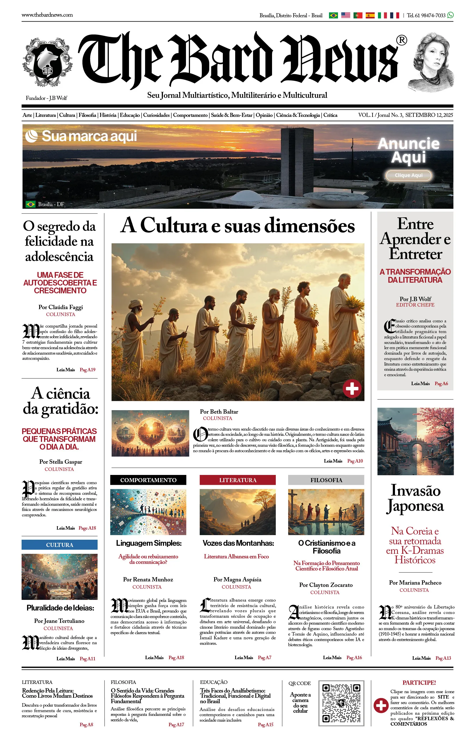 Edição de Setembro e Outubro - Vol 1. Nº 3 - SetOut/2025